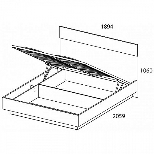 Кровать с подъемным механизмом MODERN 180 Персидский жемчуг