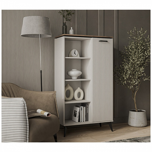 Шкаф открытый VINATI 1D P ПЕРСИДСКИЙ ЖЕМЧУГ/АМАРОК