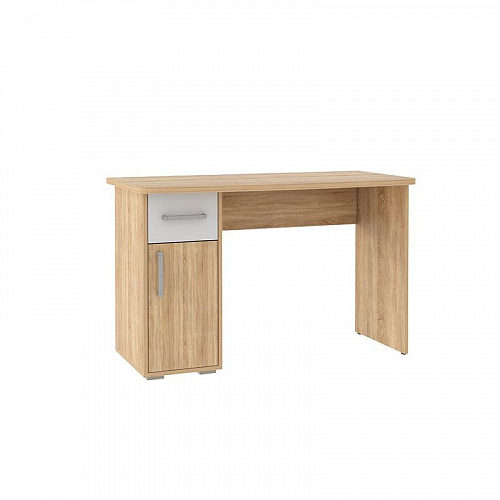 Стол компьютерный Лайт-1 дуб сонома/белый