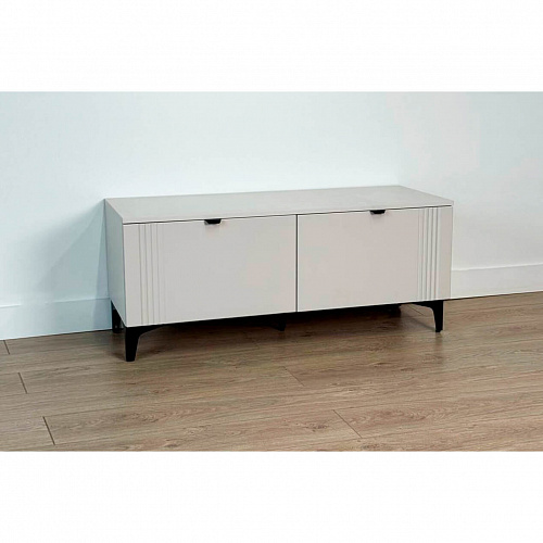 Тумба Рич кашемир/фрапучино матовый/черный