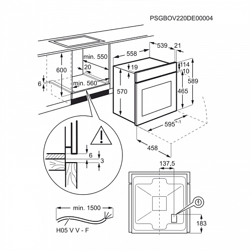 Встраиваемый духовой шкаф Electrolux EOF5H50BZ