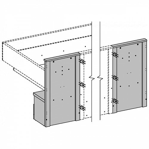 Тумба прикроватная JAGGER 1S Дуб монастырский/Черный