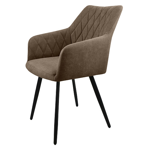 Стул Диаманте Лофт черный муар/Канди Корица