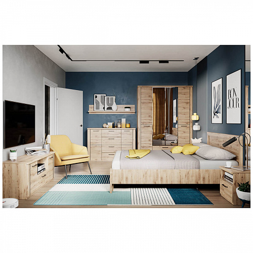 Кровать DOORSET 140 Дуб наварра