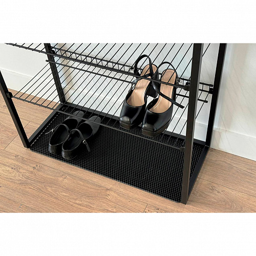 Обувница Краш черный муар/графит