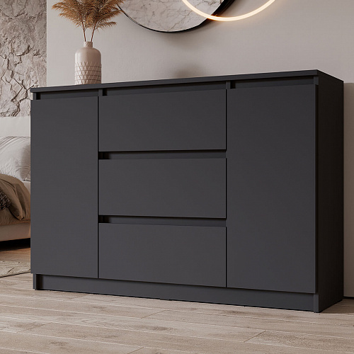 Комод ВЕГА 2Д-3Я Графит