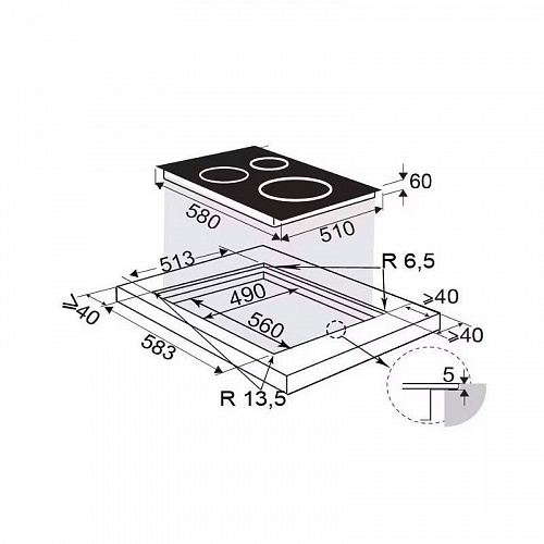 Варочная поверхность Brandt BPI164DUW