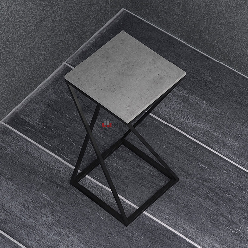 Стол лофт DQ Teaser Fir 35 бетон чикаго/белый