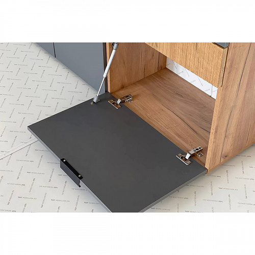 Комод Бери дуб крафт золотой/графит