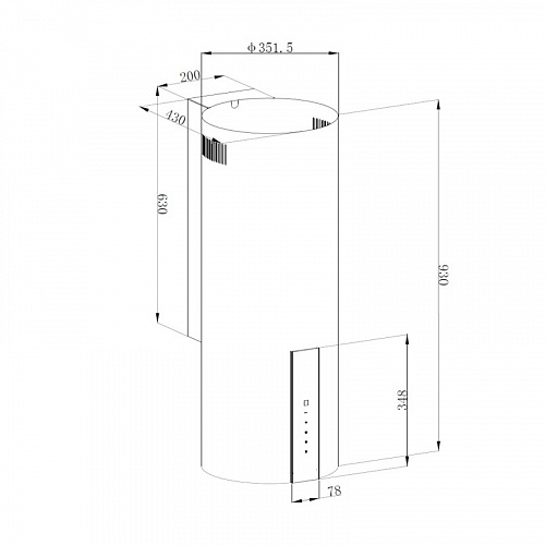 Вытяжка KORTING KHC 35969 DW Cylinder