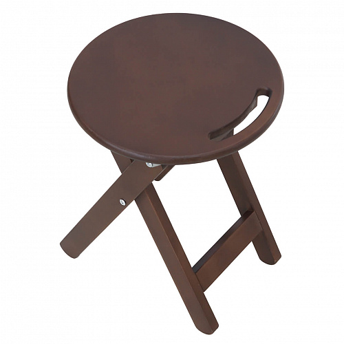 Табурет складной с ручкой Орех