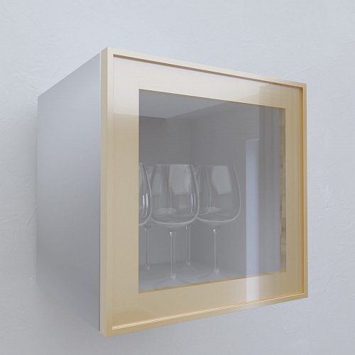 Фасад со стеклом из алюминиевого профиля 350х350