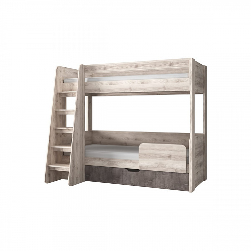 Кровать двухъярусная JAZZ Каштан найроби/Оникс