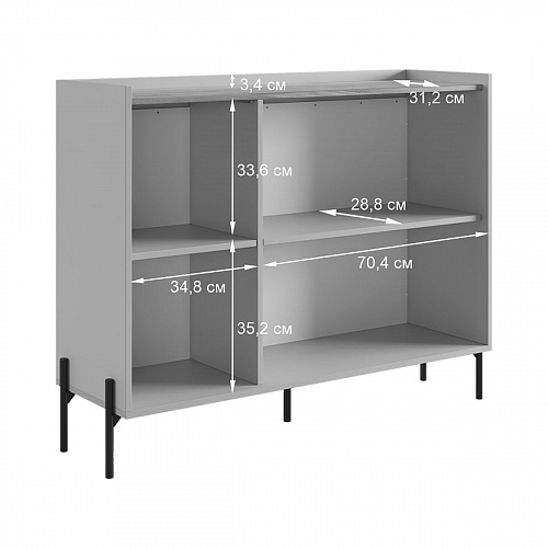 Комод Доминика кашемир/дуб крафт золотой