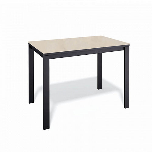 Стол обеденный Kenner LK900 черный/керамика OKARA LIGHT YELLOW