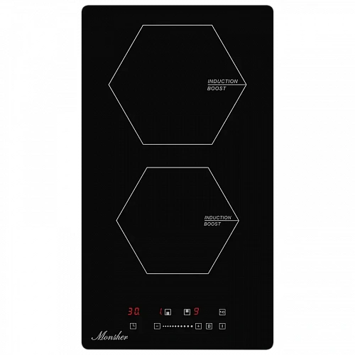 Встраиваемая индукционная  варочная панель домино MONSHER MHI 3002