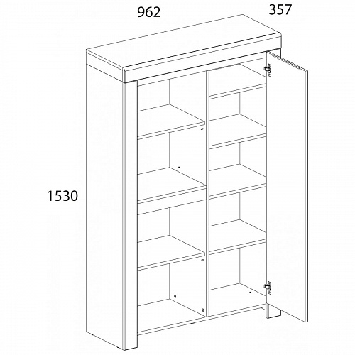 Набор детской мебели TAURUS Белый/Дуб вотан