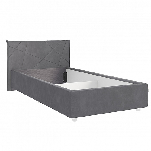 Набор детской мебели Зефир К6 белое дерево/серый (эмаль)/графит (велюр)