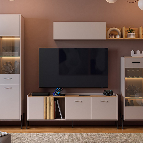 Гостиная Доминика К5 кашемир/дуб крафт золотой