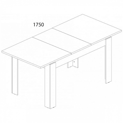 Стол раздвижной JAZZ Каштан найроби/Оникс