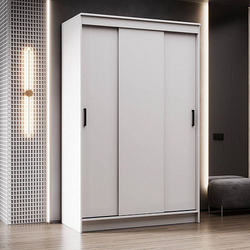 Шкаф-купе БРУНО 1 Белый гладкий