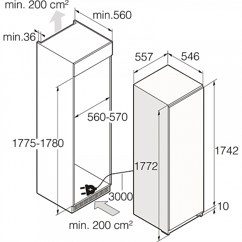 Встраиваемый морозильный шкаф ASKO RBF276DND1