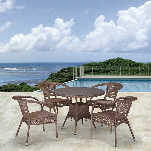 Комплект из ротанга T220CT/Y32B-W56 Light Brown