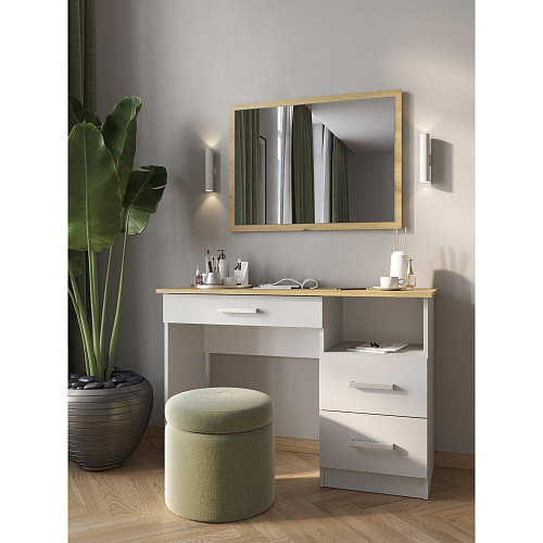 Туалетный столик НК Бланка Белый/дуб Артизан