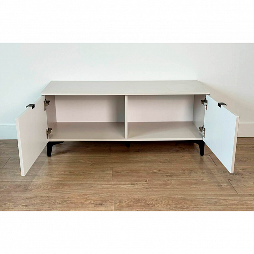 Тумба Рич кашемир/фрапучино матовый/черный