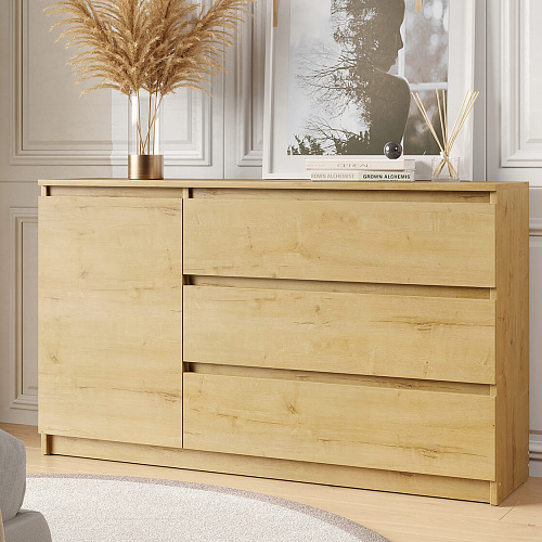 Комод ВЕГА 1Д-3Я Дуб Вотан