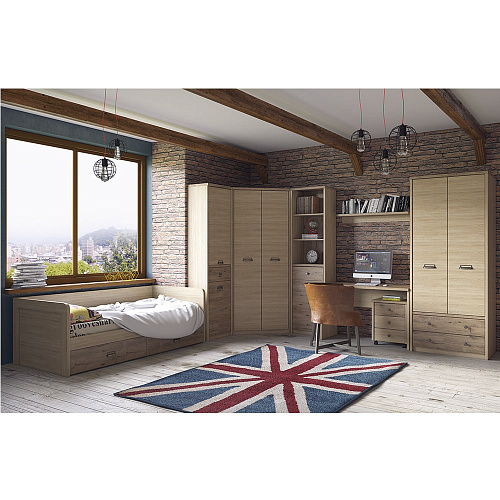 Шкаф открытый 1D1S/D1 DIESEL дуб мадура/веллингтон