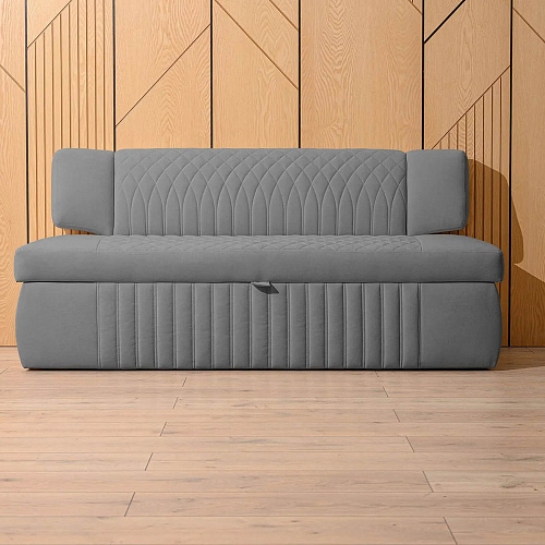 Кухонный диван Леонардо 183 Мелисса 34 Серый