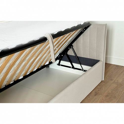 Кровать с подъемным механизмом Твикс (Софа) 90х200 галька (велюр)