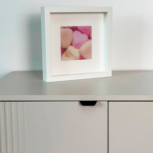 Комод Рич 3 кашемир/фрапучино матовый/черный