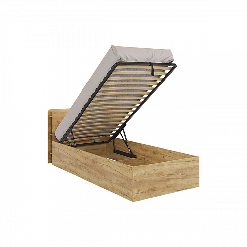 Кровать с подъемным механизмом Юниор 90х200 дуб крафт золотой