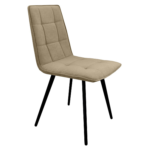 Стул Рица Лофт черный муар/Катания Латте