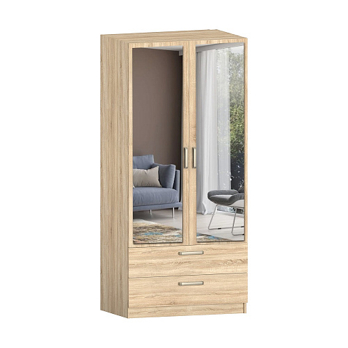 8.024Z Шкаф 2-х дверный с ящиками и зеркалом