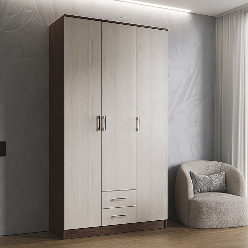 Шкаф Трио без зеркала Венге-Лоредо