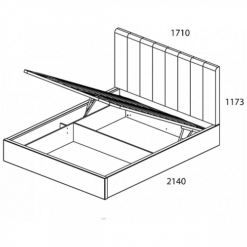 Кровать с подъемным механизмом SABRINA 160 GRAND 03