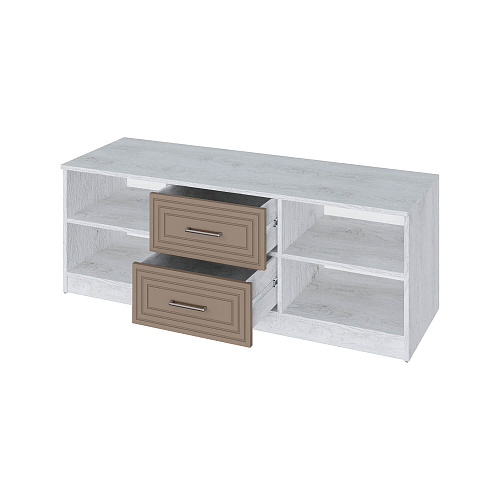 Тумба TRISHA Т140-02 Дуб Харбор белый/Латте