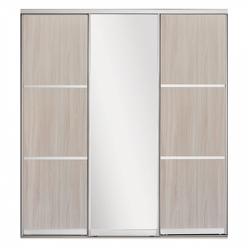 Шкаф-купе 3-х дверный 2020х590 ВАРИАНТ 4 Ясень шимо светлый