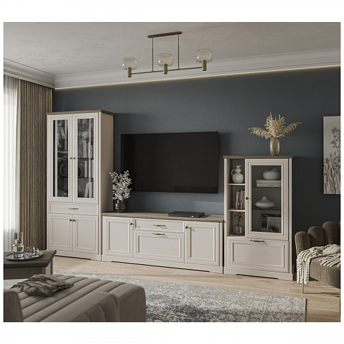 Тумба RTV TOSCANA NEW 3D1S Персидский жемчуг/Каньон