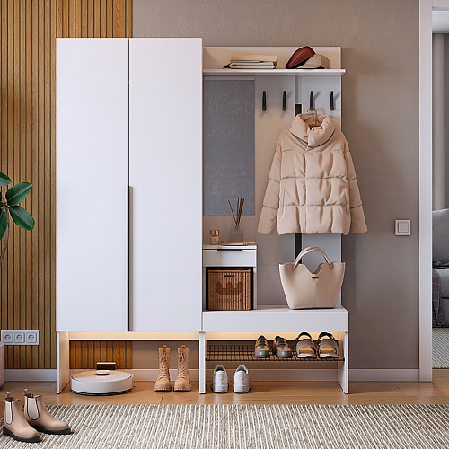 Прихожая Баско К1 белое дерево