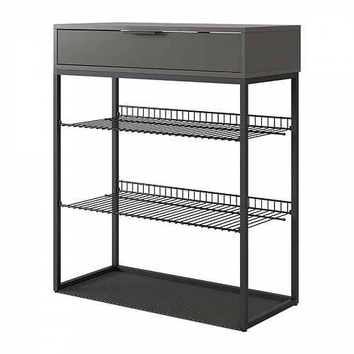 Обувница Краш черный муар/графит