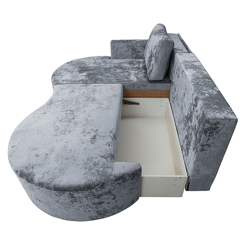 Угловой диван Каир (правый) PLUSH GRAPHITE