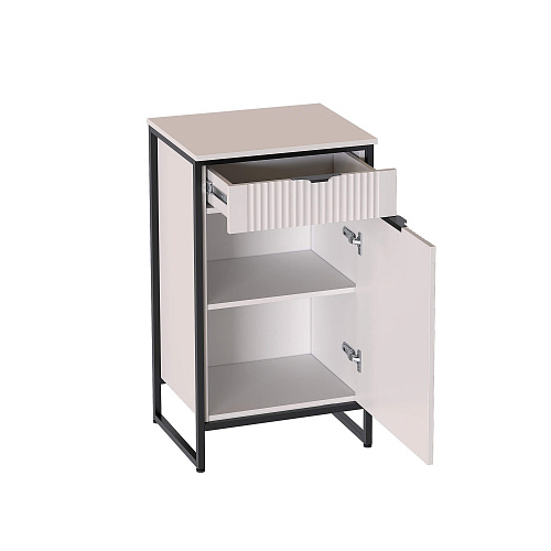 Тумба для обуви Нора с дверцей и ящиком Персидский жемчуг