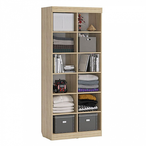 Стеллаж Форсаж дуб сонома/белый