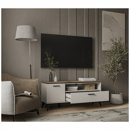 Тумба RTV VINATI 1D1SN ПЕРСИДСКИЙ ЖЕМЧУГ/АМАРОК