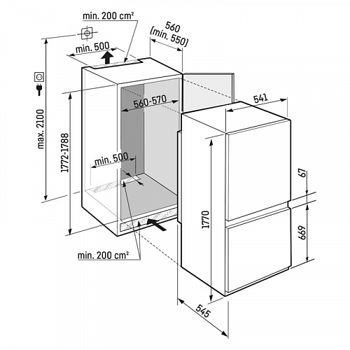 Встраиваемый холодильник LIEBHERR ICSf 5103-22 001