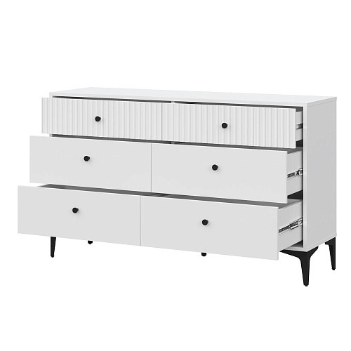 Комод НК MOON 6-ящиков КМ-3.1 Белый